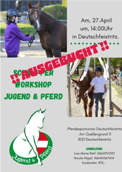 Mehr zu: Jugend & Pferd - Schnupperworkshop in Deutschfeistritz